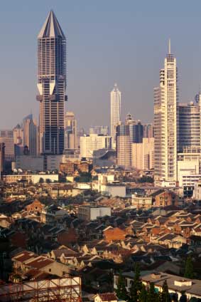 view of residential and financial districts