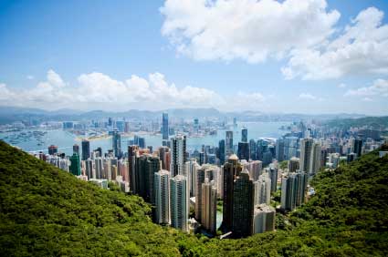 Hong Kong as seen from Victoria peak