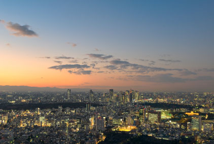 Tokyo at sunset